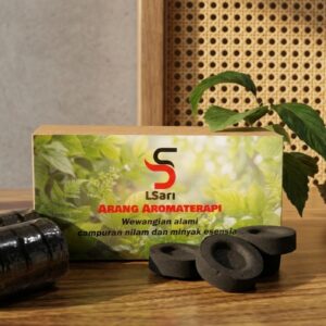 LSari ARANG AROMATERAPI  Dupa Pengharum dan Relaksasi Dari Gabah Ranting Distilasi Nilam